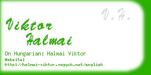 viktor halmai business card
